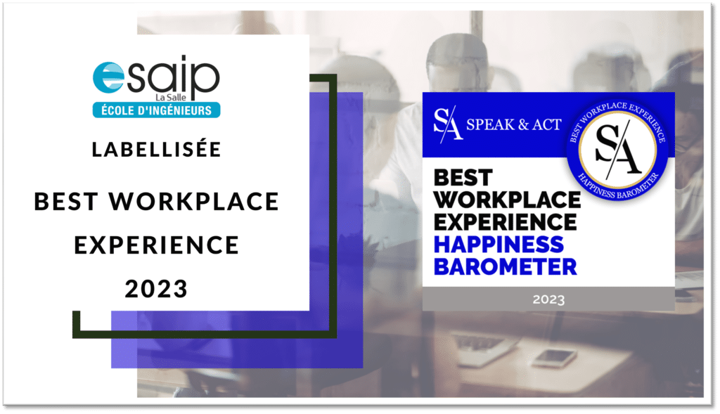 Esaip classement Best Workplace Experience 2023